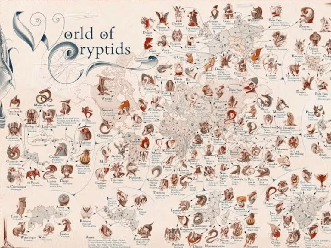 Cover image for The Fascinating World of Cryptids: Mythical Creatures and Legend