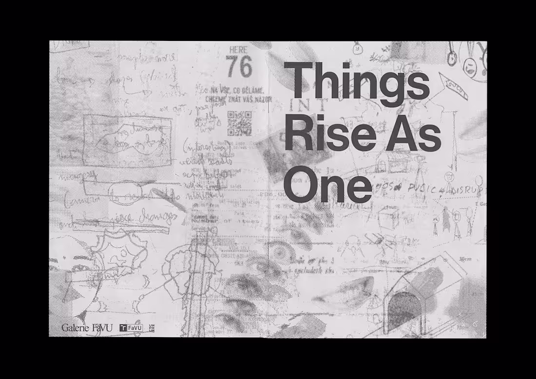 Cover image for Exhibition "Things Rise As One" catalogue design
