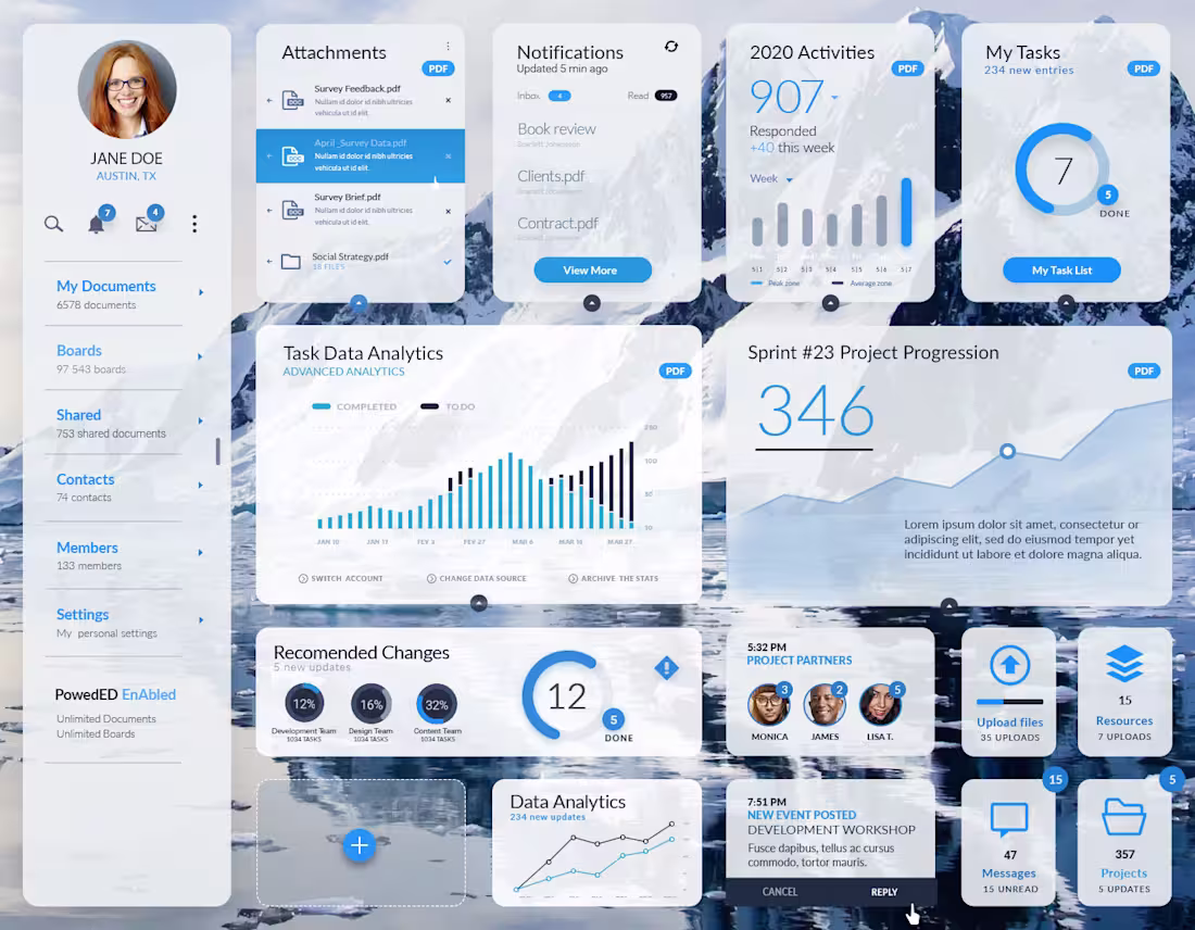 Cover image for UX/UI Dashboard Design