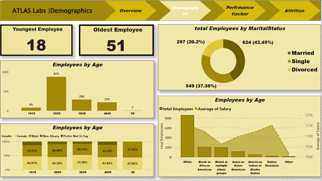 Cover image for Human Resources Analytics Dashboard for