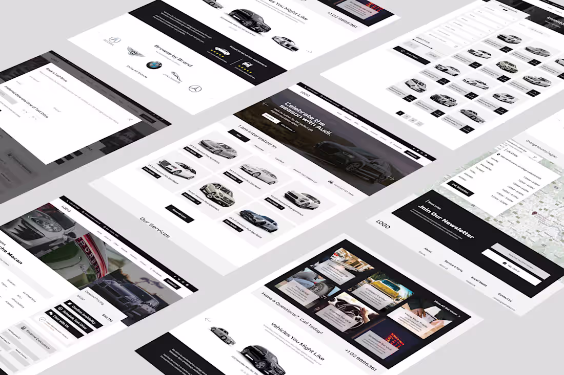 Cover image for Car Dealer Web Design :: Behance