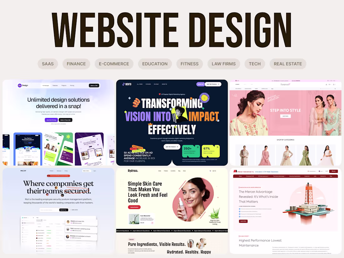 Cover image for Multi Page Website Design In Figma