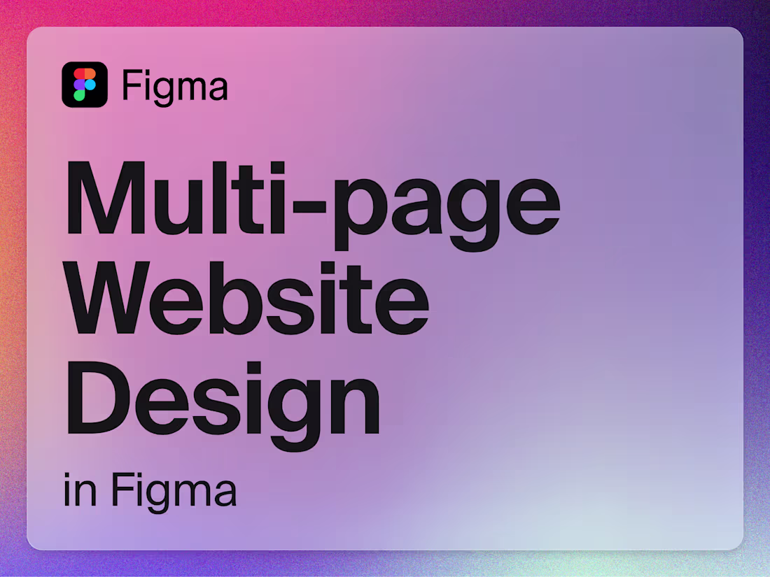 Cover image for Multi-Page Website Design (Figma)