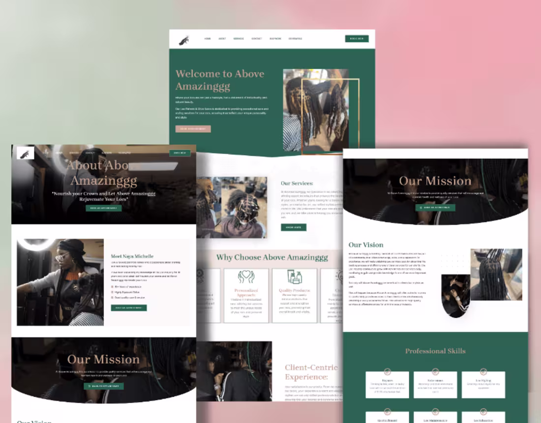 Cover image for hair locs website