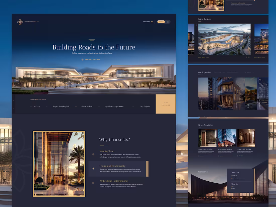 Cover image for Commercial Real Estate WordPress Theme Design