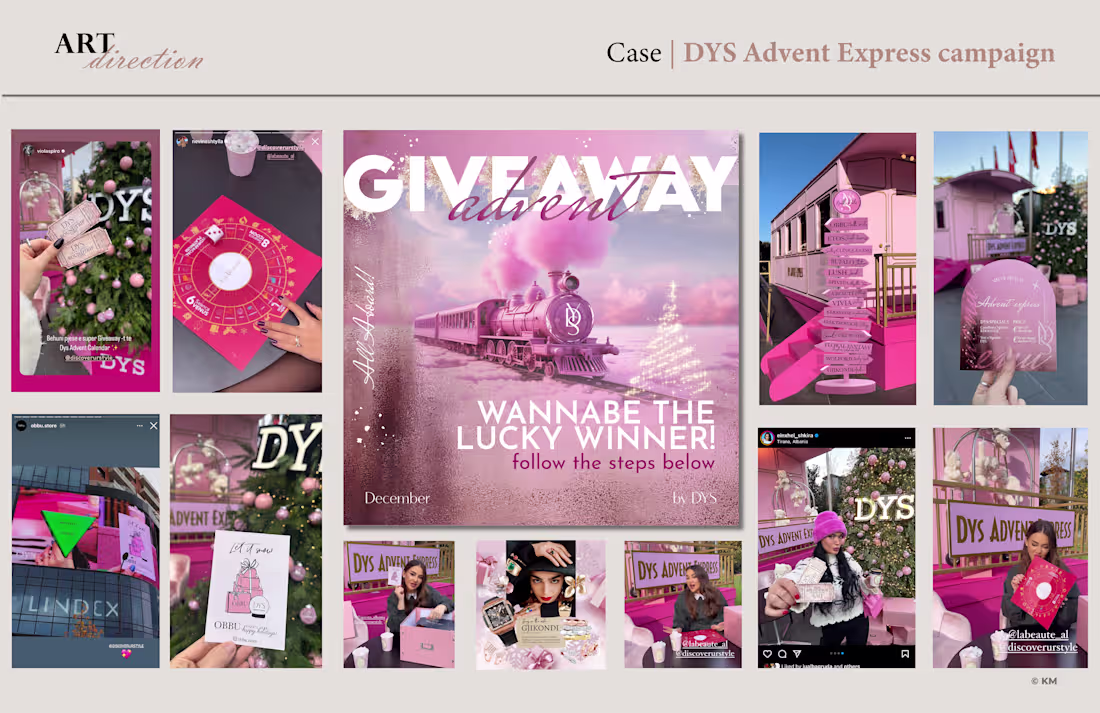 Cover image for DYS Advent Express campaign💗 ✅Service: Social Media Content...