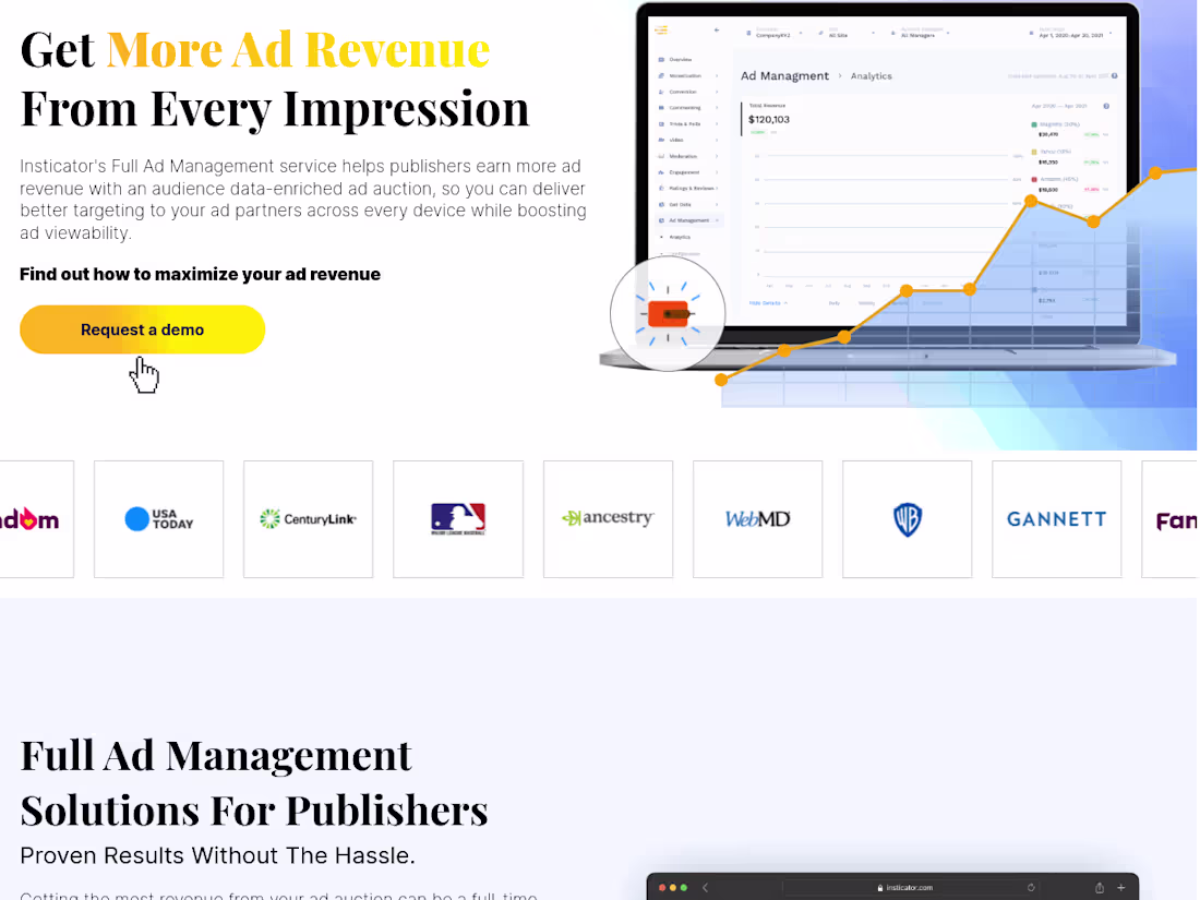 Cover image for Landing Page Copy for Insticator