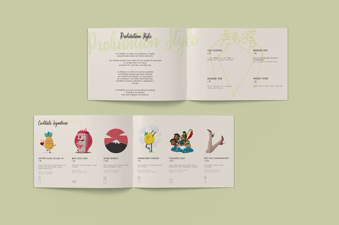 Cover image for COCKTAILS MENU