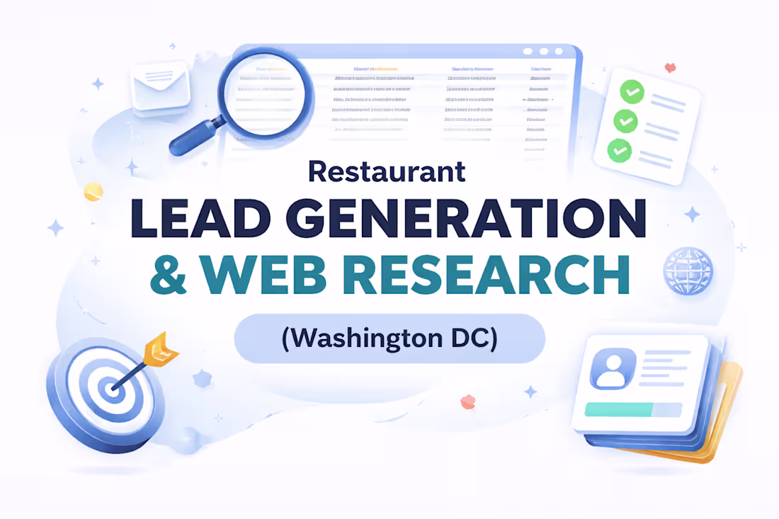Cover image for Web Research & Lead Generation