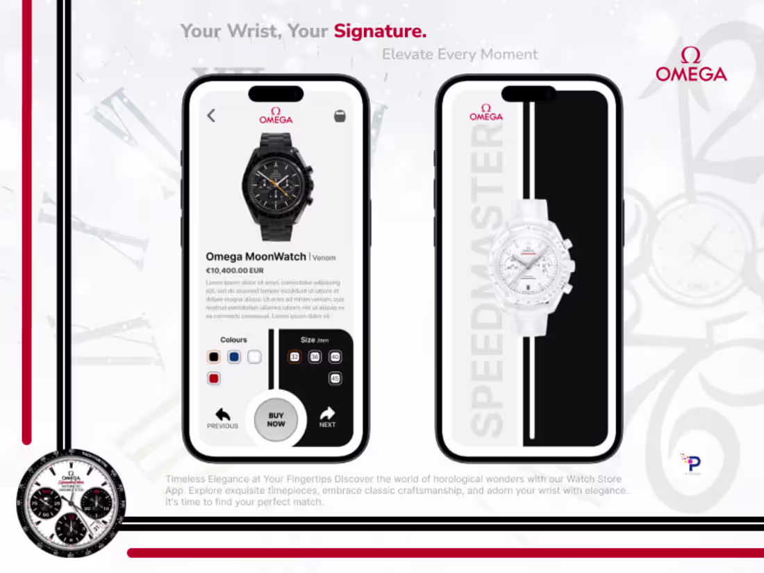 Cover image for E- commerce app design for watch store
