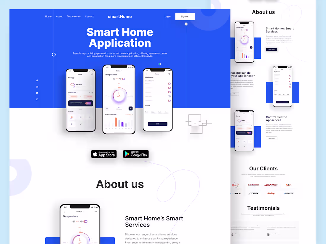 Cover image for SmartHome - App Landing Page