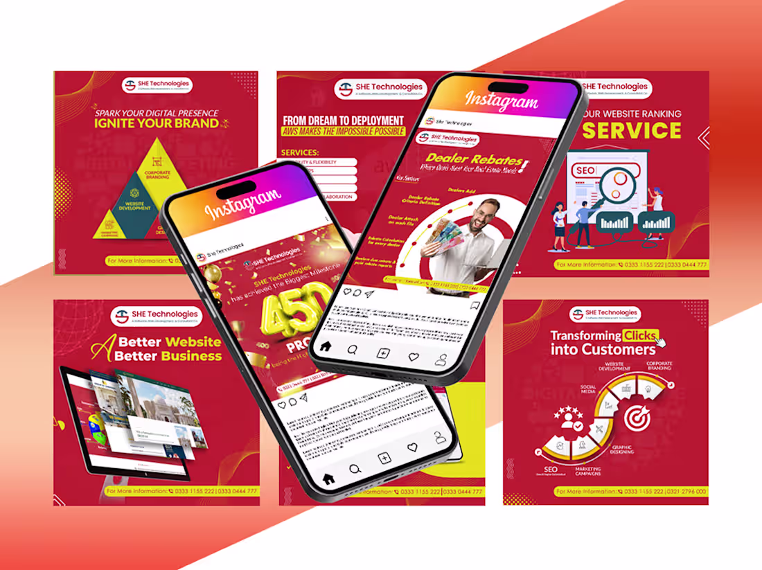 Cover image for UI Design Projects at SHE Technologies