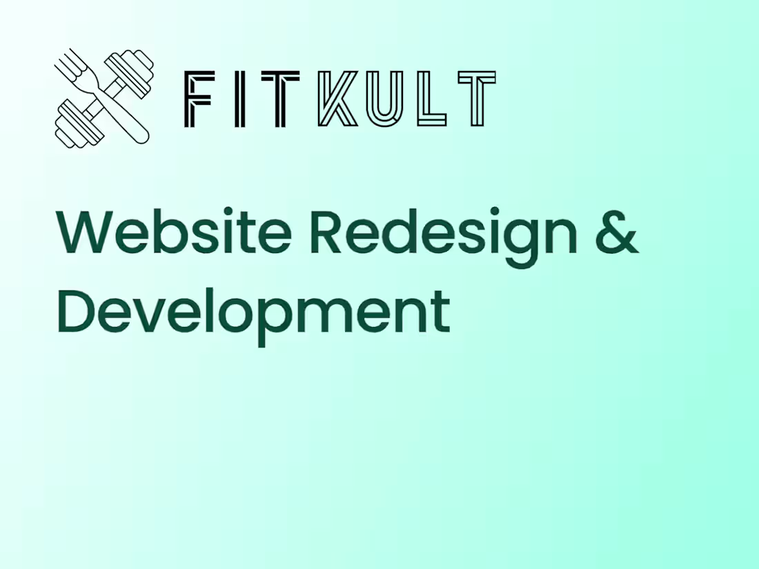 Cover image for Fitkult.me Website Design & Development