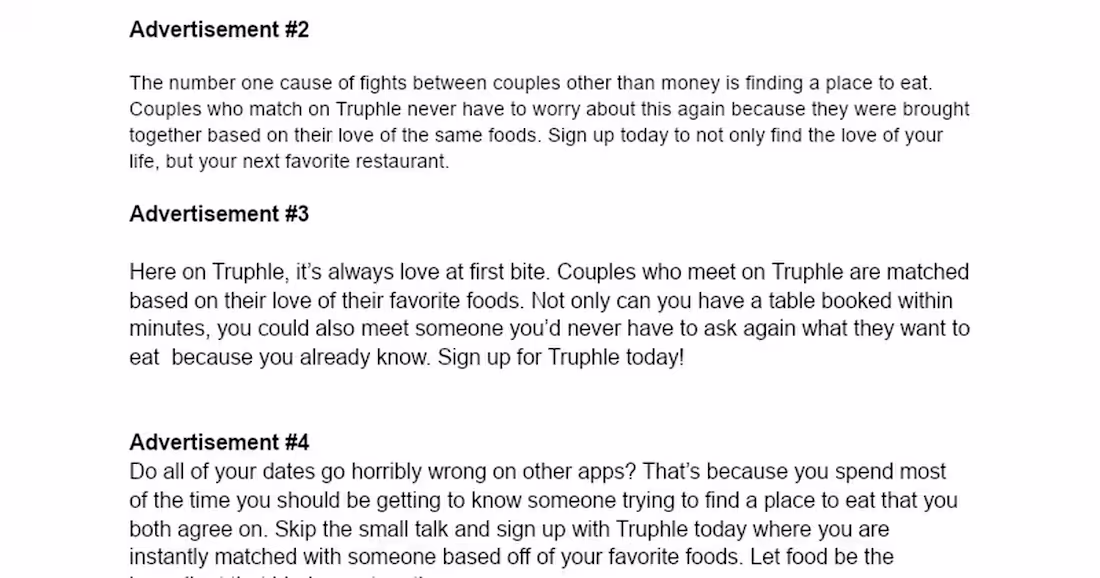 Cover image for Truphle App Advertisement Copy