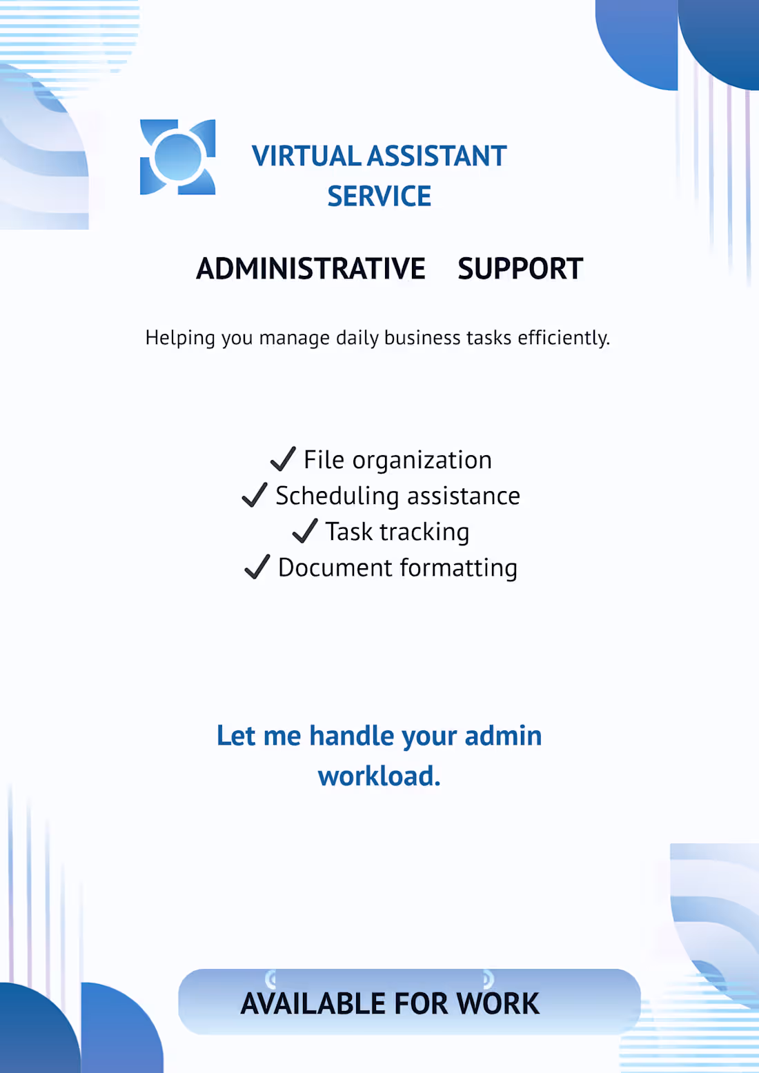 Cover image for VIRTUAL ASSISTANT PACKAGE
This portfolio item