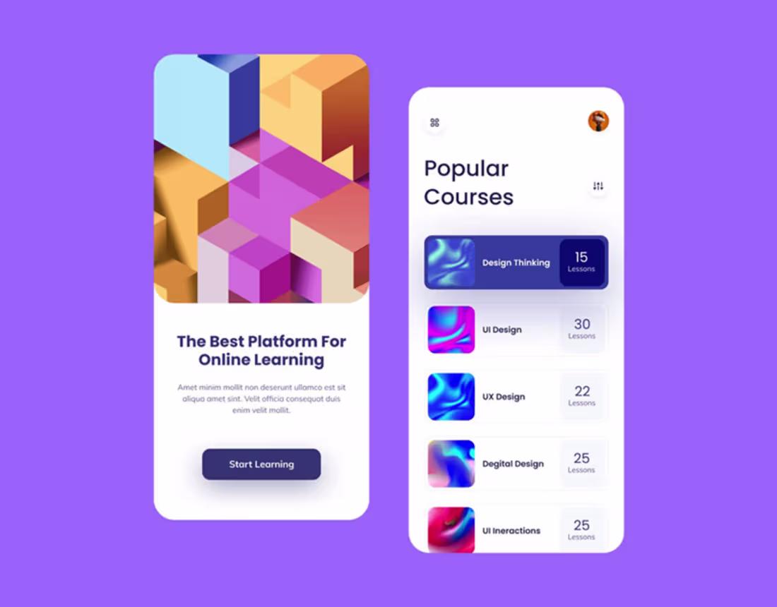 Cover image for Online App_UI/UX :: Behance