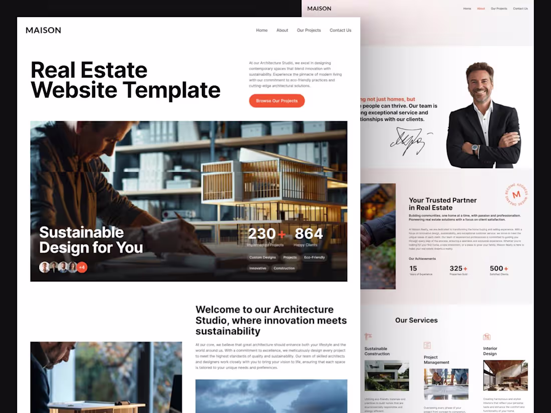 Cover image for Real Estate - Framer Website Design