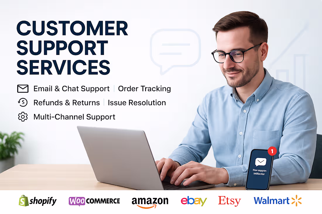 Cover image for Customer Support Specialist | eCommerce & Online Stores