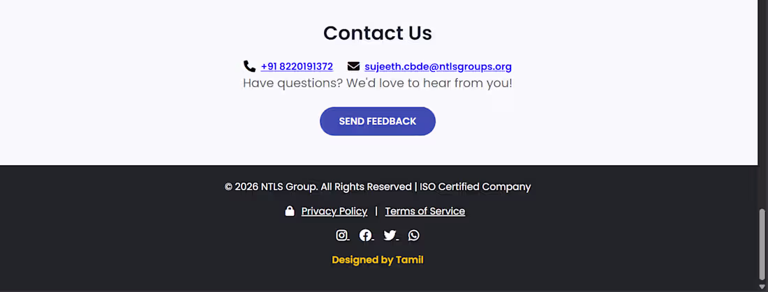 Cover image for Project: NTLS Consultancy OPC Private