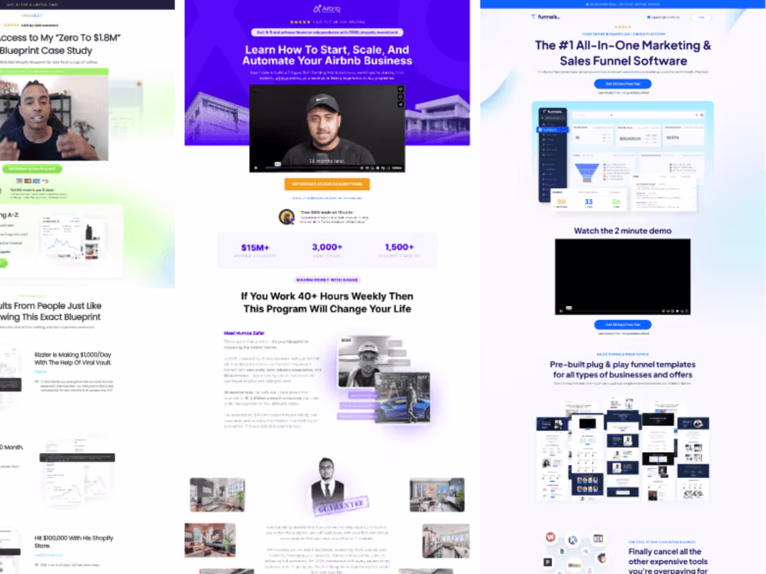 Cover image for Sales landing page design
