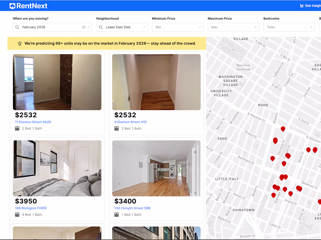 Cover image for RentNext – NYC Apartment Lease-End Predictor