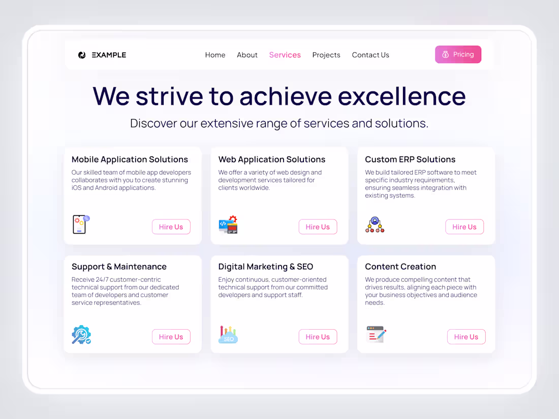 Cover image for Service App UI – Mobile Concept Design