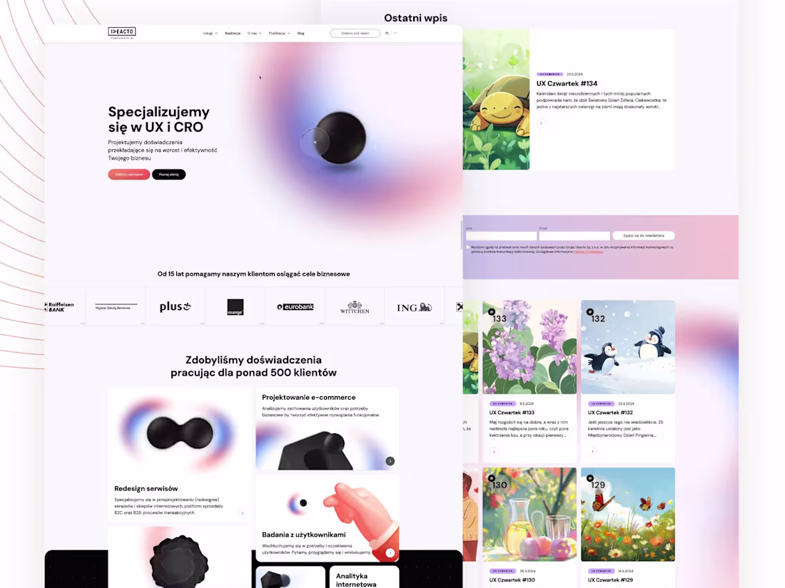Cover image for Agencja UX, Agencja CRO - IDEACTO