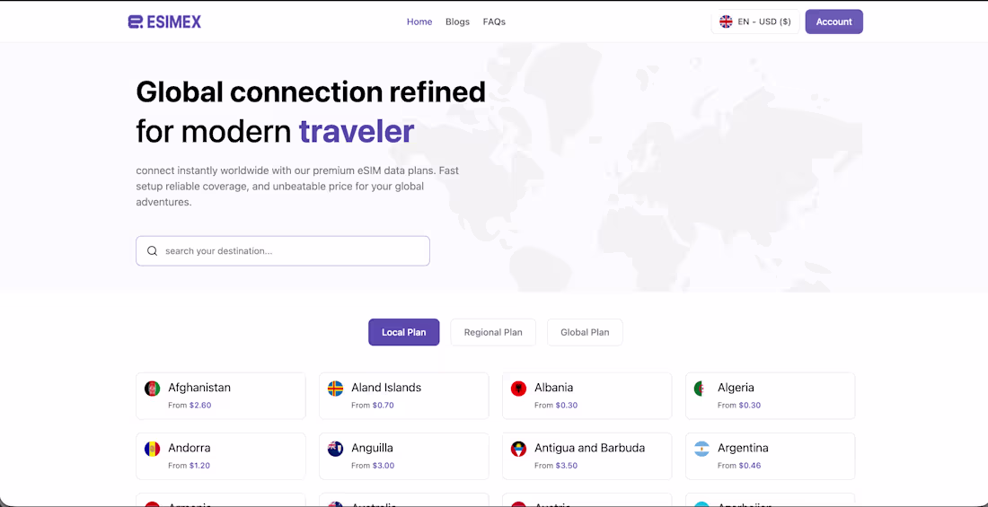 Cover image for eSIM marketplace platform