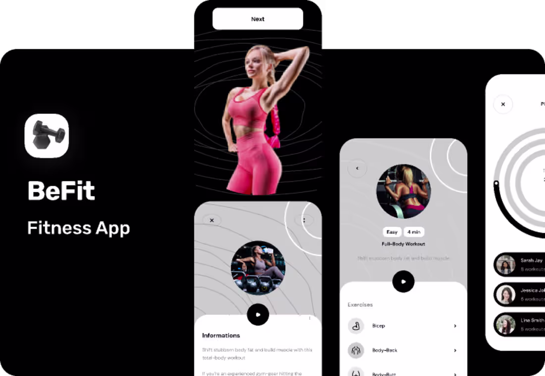Cover image for Fitness App Design