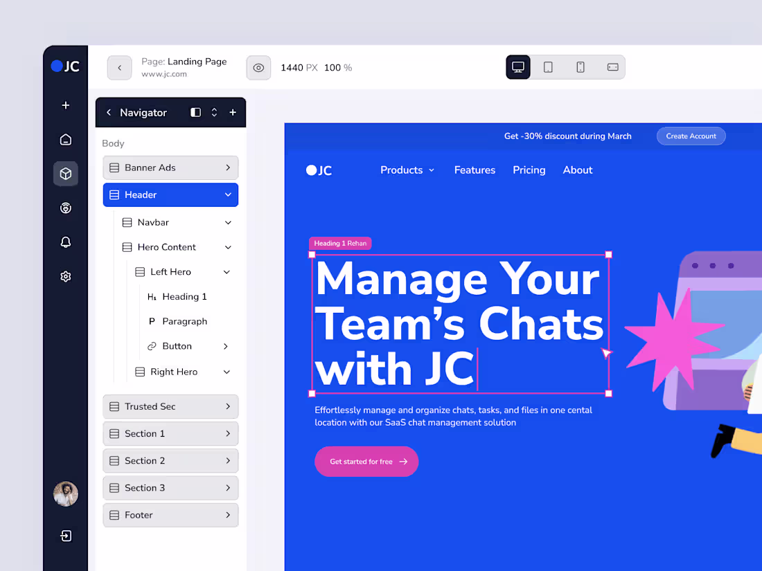 Cover image for 🖥️ JustCreate - UX/UI Design