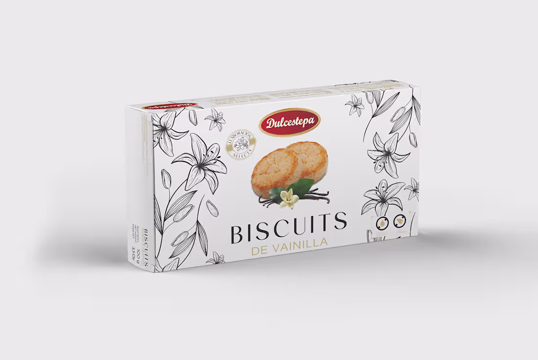 Cover image for Vanilla Biscuits · Packaging design