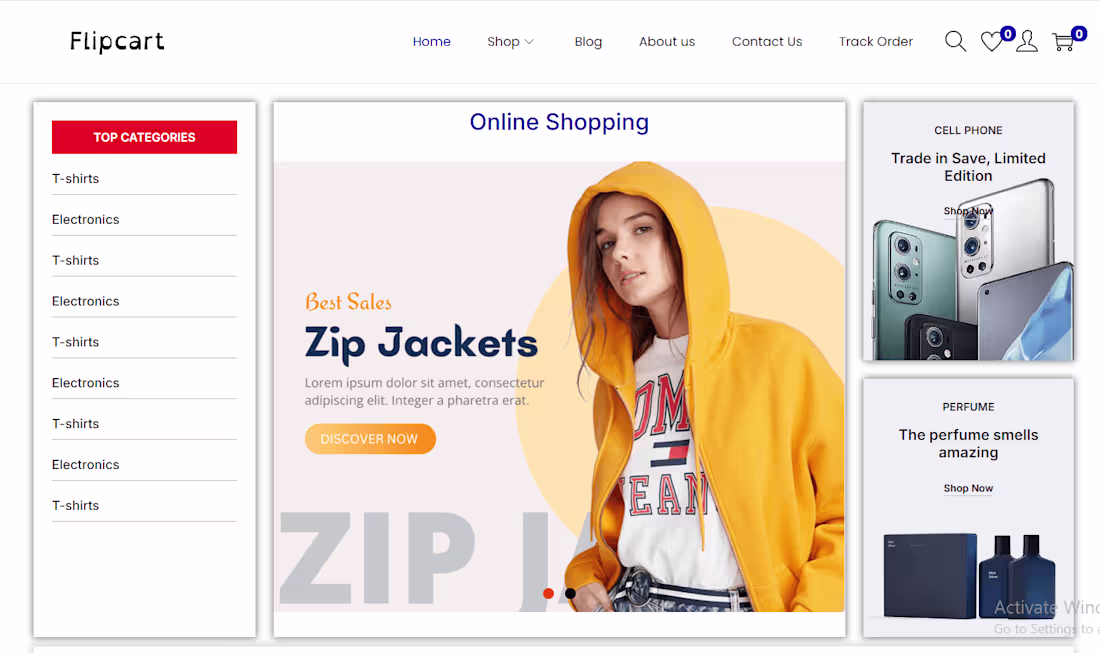 Cover image for E-Commerce Website with Custom UI and Advanced Features