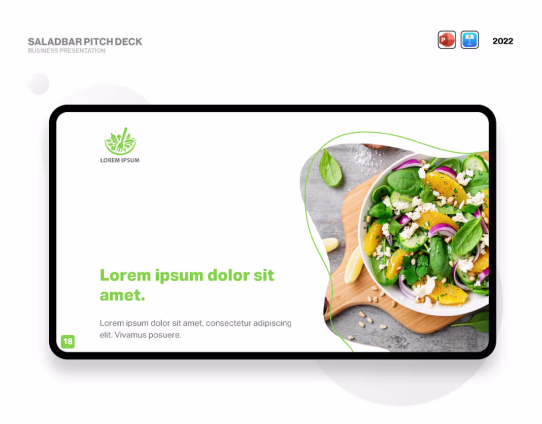 Cover image for Saladbar — Pitch deck