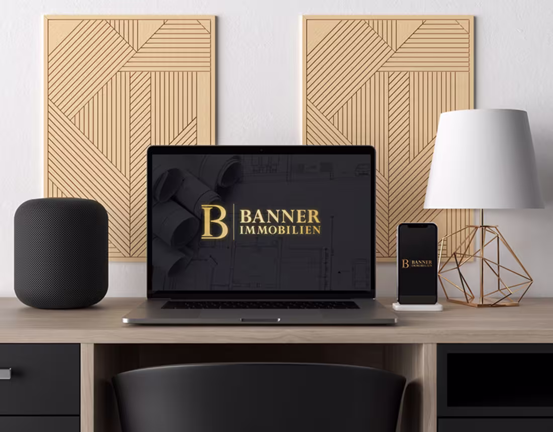 Cover image for Logo design & Brand indentity - "BANNER IMMOBILIEN"