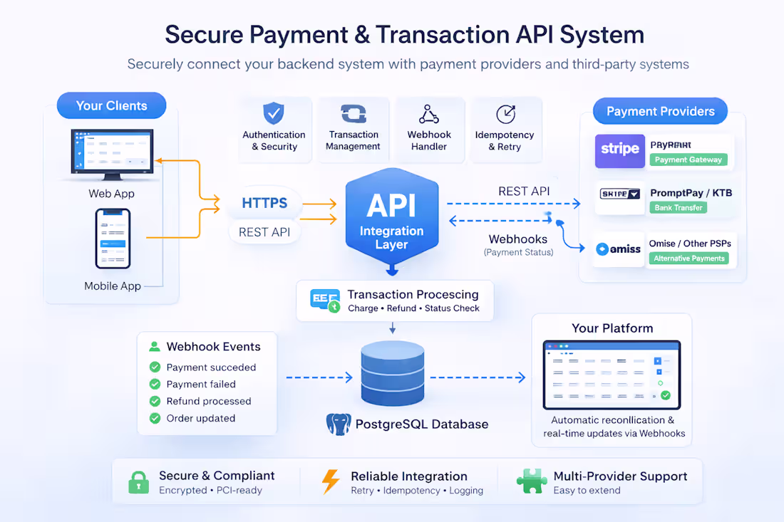 Cover image for Secure Payment & Transaction System