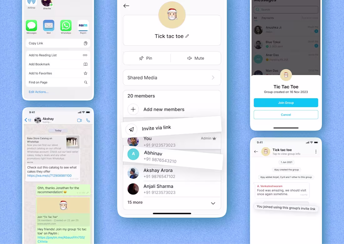 Cover image for Group Invite - Paytm Chat & Split groups