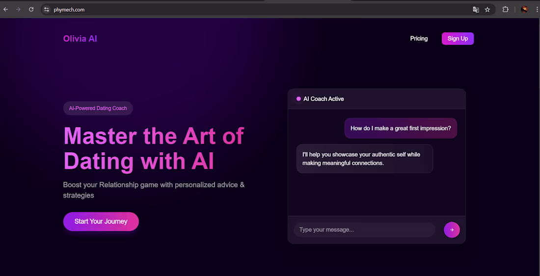 Cover image for Olivia - AI Dating Coach