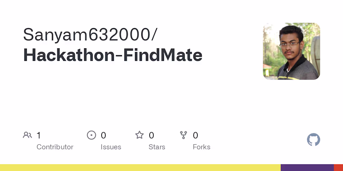 Cover image for Sanyam632000/Hackathon-FindMate