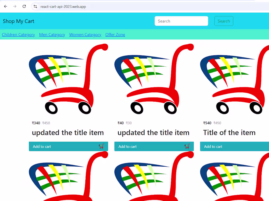 Cover image for Make my cart