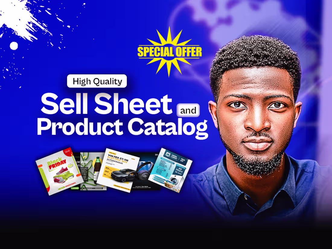 Cover image for Professional Sell Sheet & Product Catalog Designer