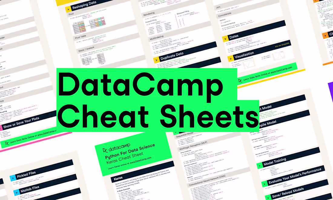 Cover image for DataCamp Cheat Sheets