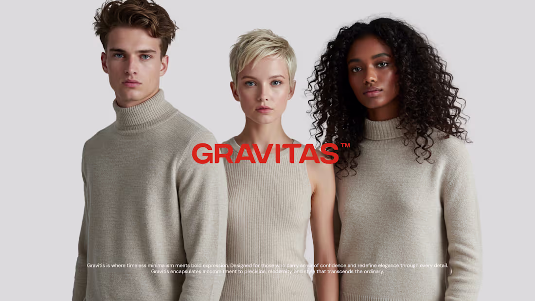 Cover image for GRAVITAS- Brand identity design