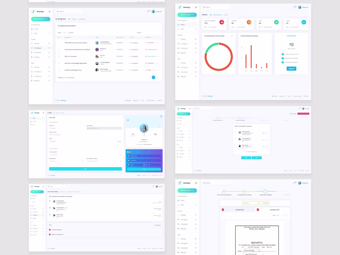 Cover image for Front-End Development: Sign PDF online - Manager sent, received