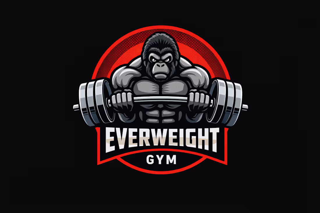 Cover image for Everweight Gym logo with gorilla