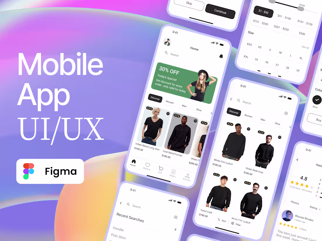 Cover image for Mobile App UI/UX Design