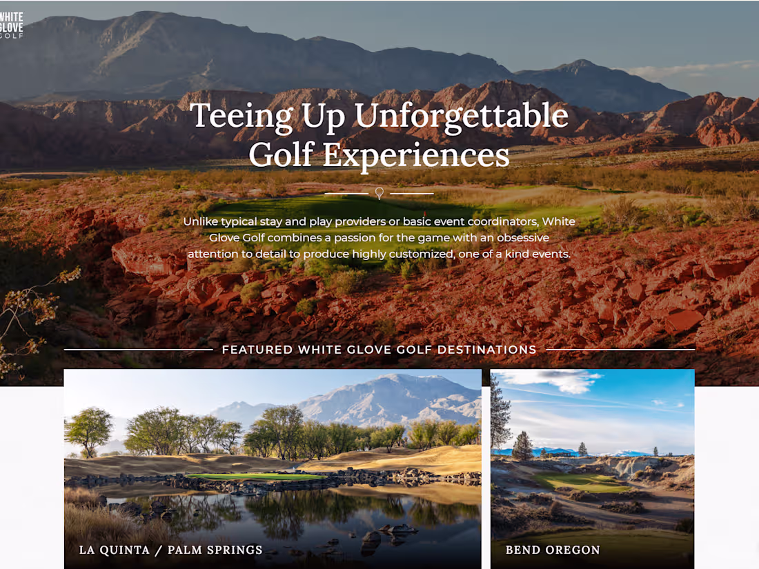 Cover image for White Glove Golf