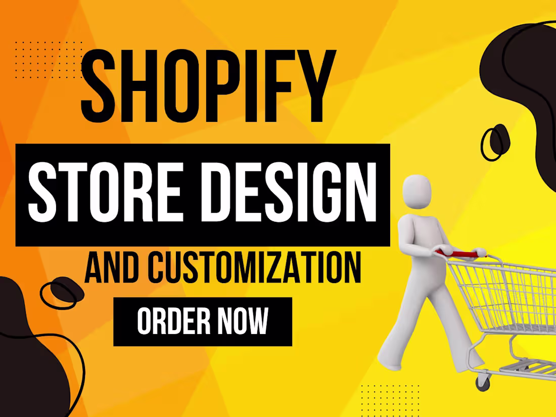 Cover image for FULLY FUNCTIONAL SHOPIFY STORE DESIGN AND CUSTOMIZATION