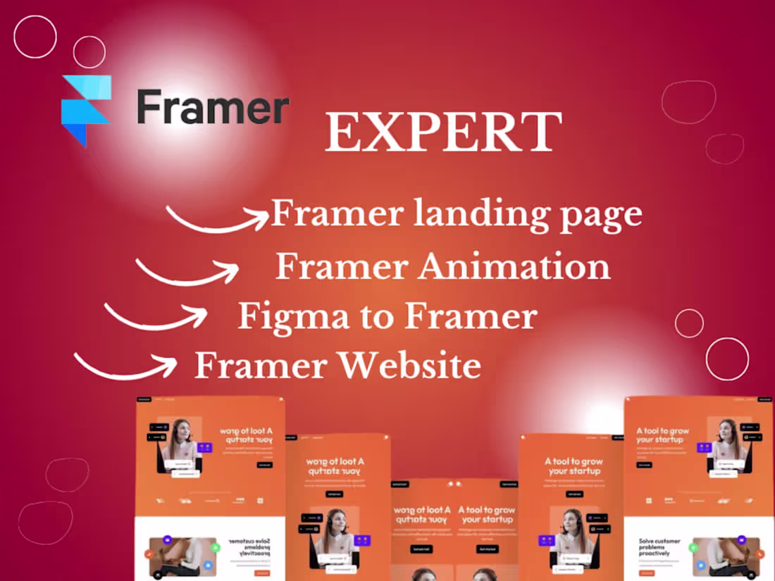 Cover image for Hire a Framer Expert Modern Website Design for Startups Creators