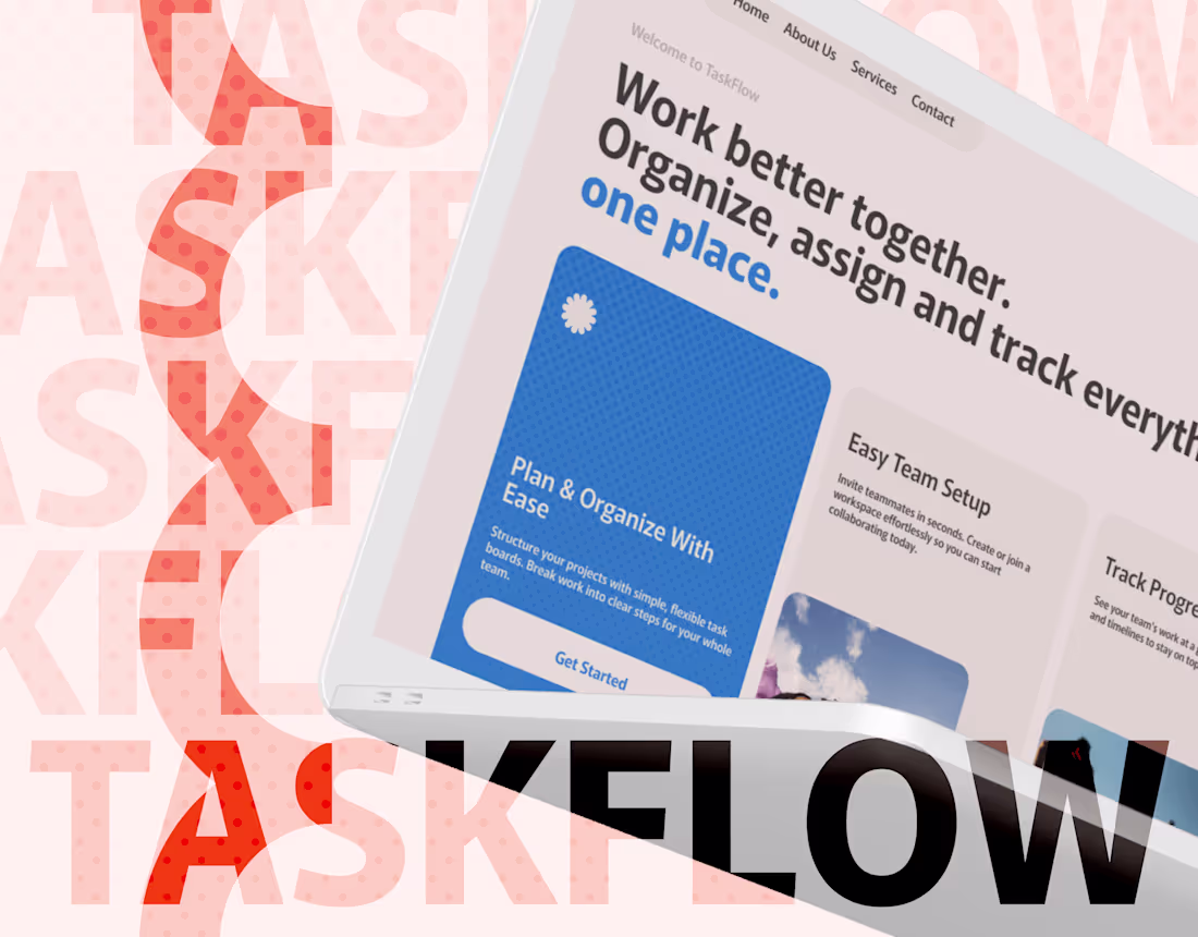 Cover image for TaskFlow - Minimal SaaS for Team Productivity