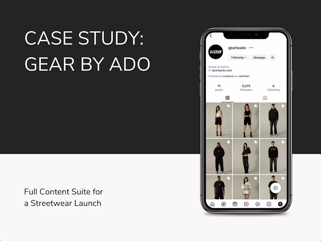 Cover image for Visual Identity and Content Library for Streetwear Launch